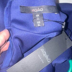 AQAQ 4L royal blue structured prom dress‎ NWT